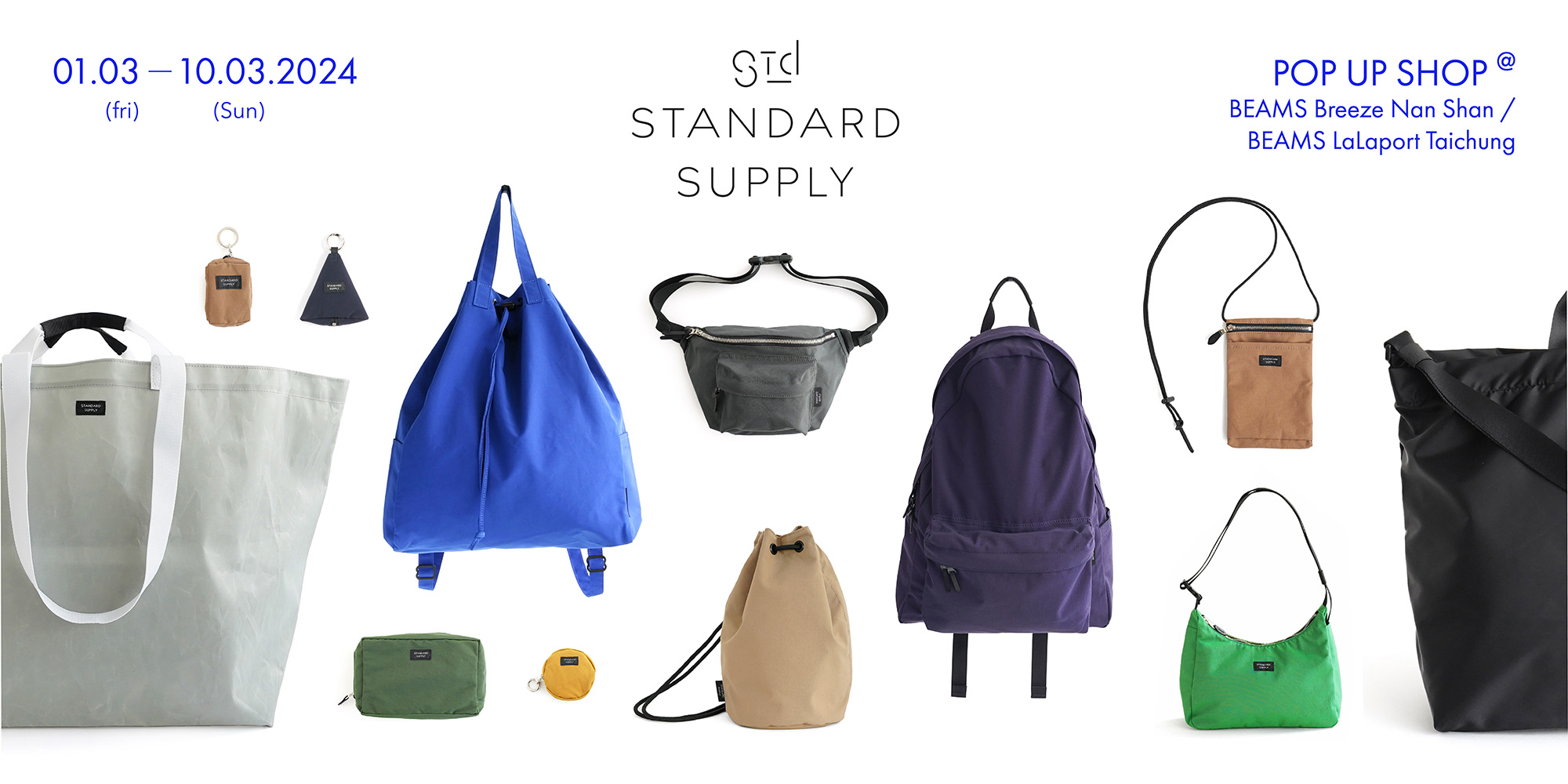 STANDARD SUPPLY POP UP SHOP | BEAMS TAIWAN 限定商品同時發售｜BEAMS